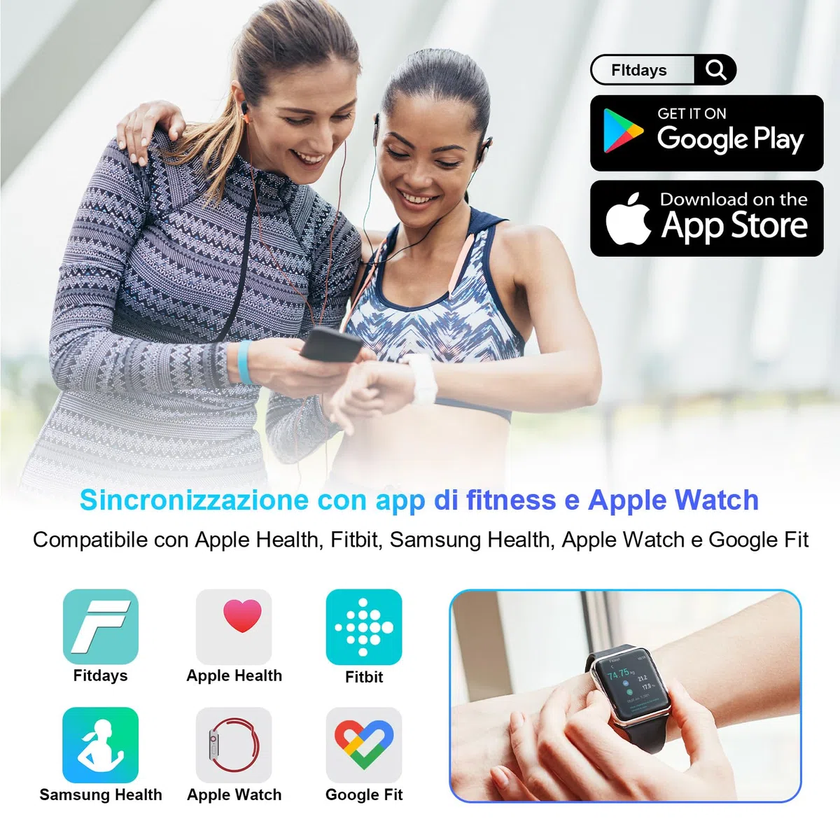 Healthkeep Bilancia Impedenziometrica Professionale, Bilancia Pesapersone Digitale 4 Elettrodi con App, Analizza Massa Grassa, Muscoli, BMI, 13 Misurazioni, Max 180 kg