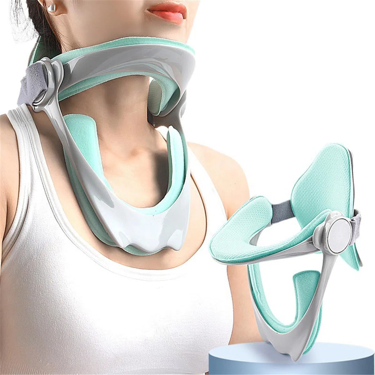 Supporto Cervicale 360° Regolabile per Correzione della Postura, Morbida Estensione del Collo Correzione Ortopedica, per Correzione della Postura Anteriore della Testa, Sollievo della