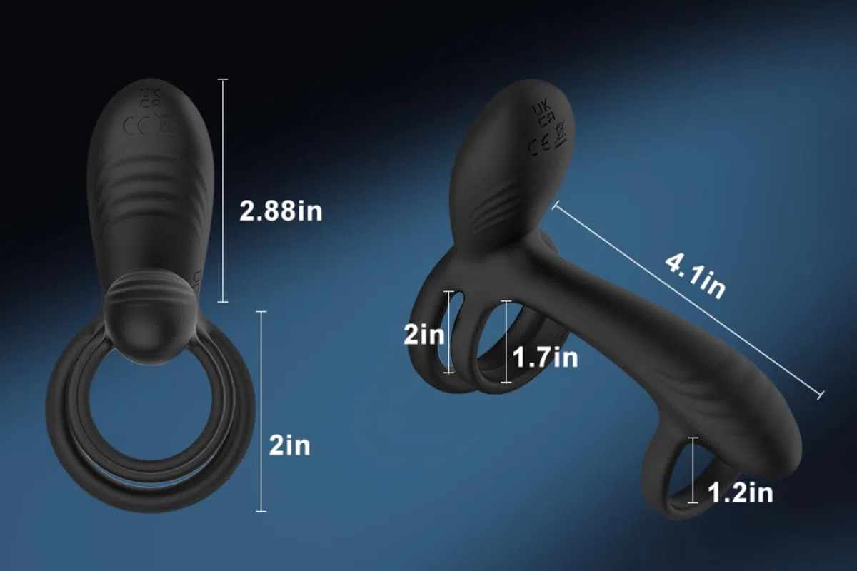 Anello Vibrante per Lei e Lui, Stimolatore per Clitoride, Vibratoreper Uomo Professionale Anello Pene Lui,Vibratore Anello per Pene da Uomo,Sexytoysys Coppia Sex Toys Sessuali per Uomini Donna Sex Toy