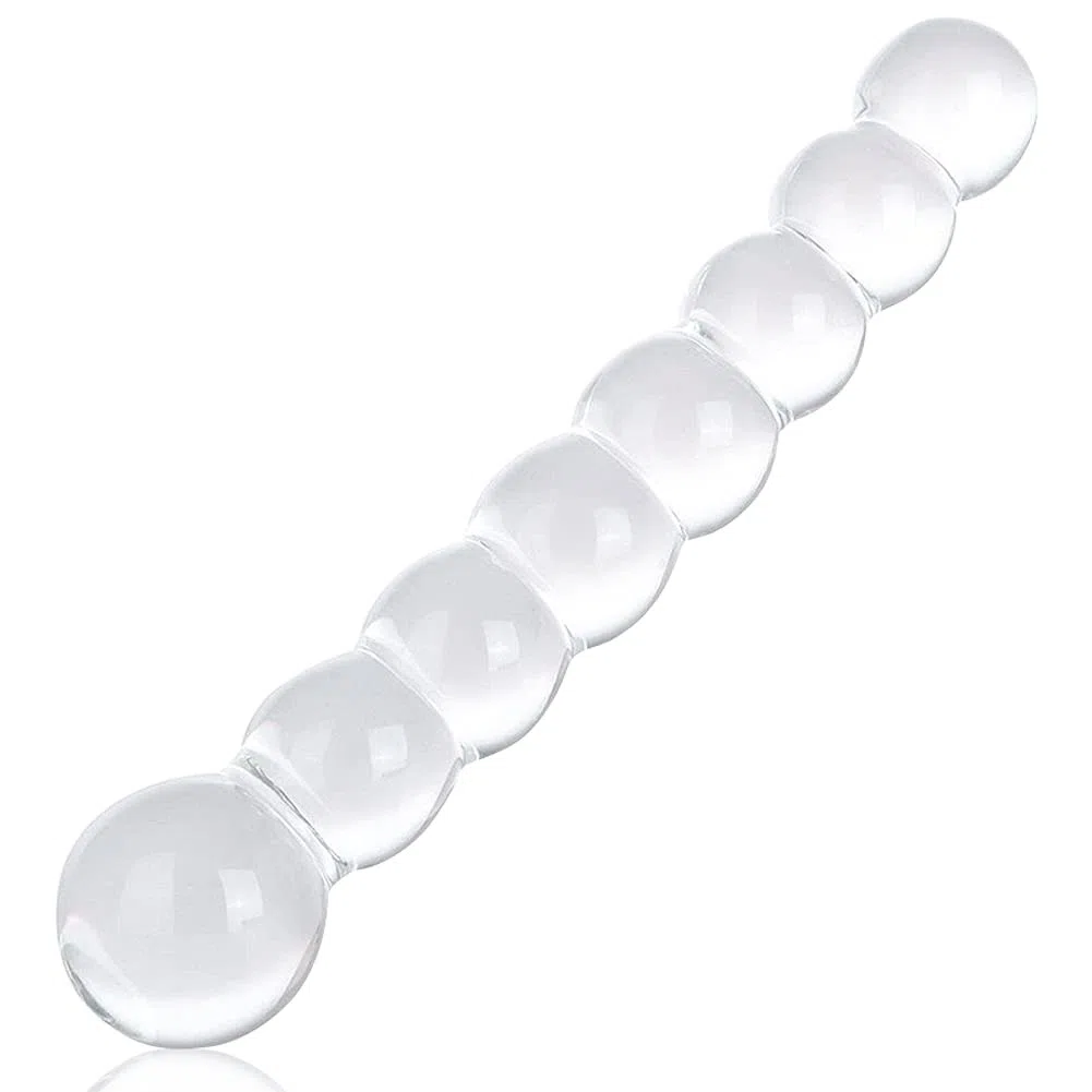 Plug anale Sextoyset per uomo, dildo in vetro, punto G, stimolazione vagina, masturbazione, roluck cristallo perline buttplug trasparente anale giocattolo per donne e uomini