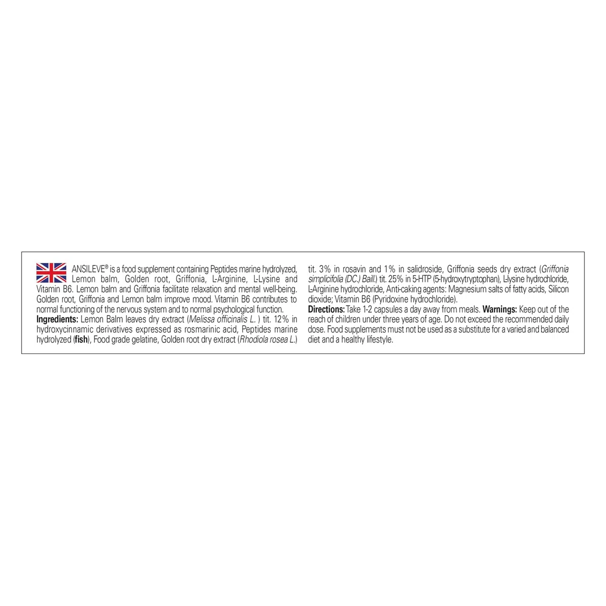 NATURANDO ANSILEVE 30 CAPSULE - Integratore alimentare per favorire il rilassamento e il benessere mentale.