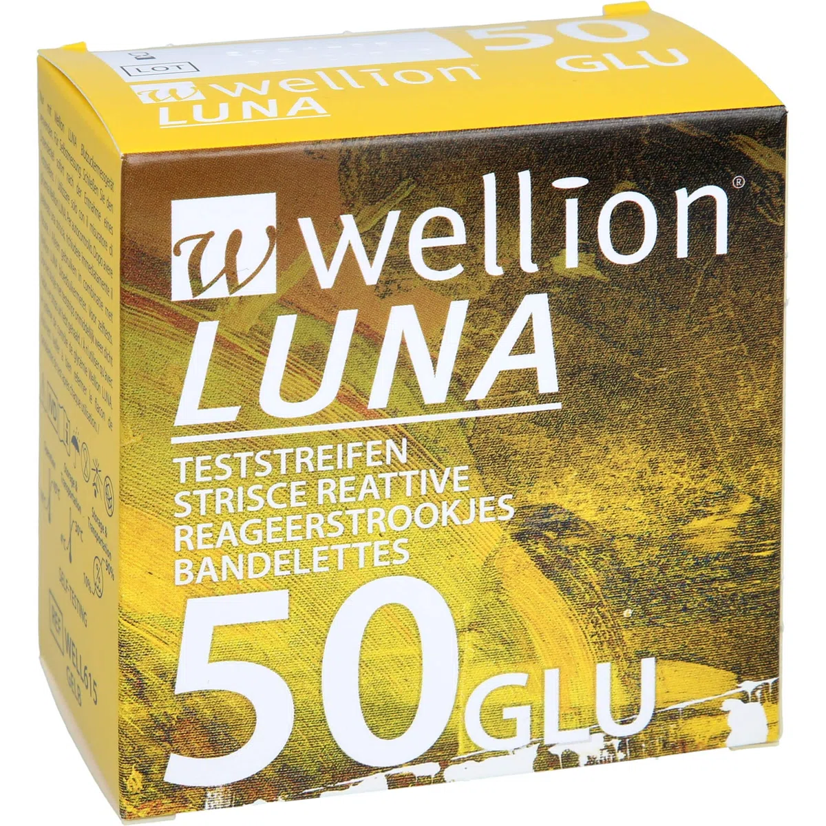 Med Trust Dispositivo Medicale Wellion Luna Glicemia, Strisce, Multicolore, 50 Unità