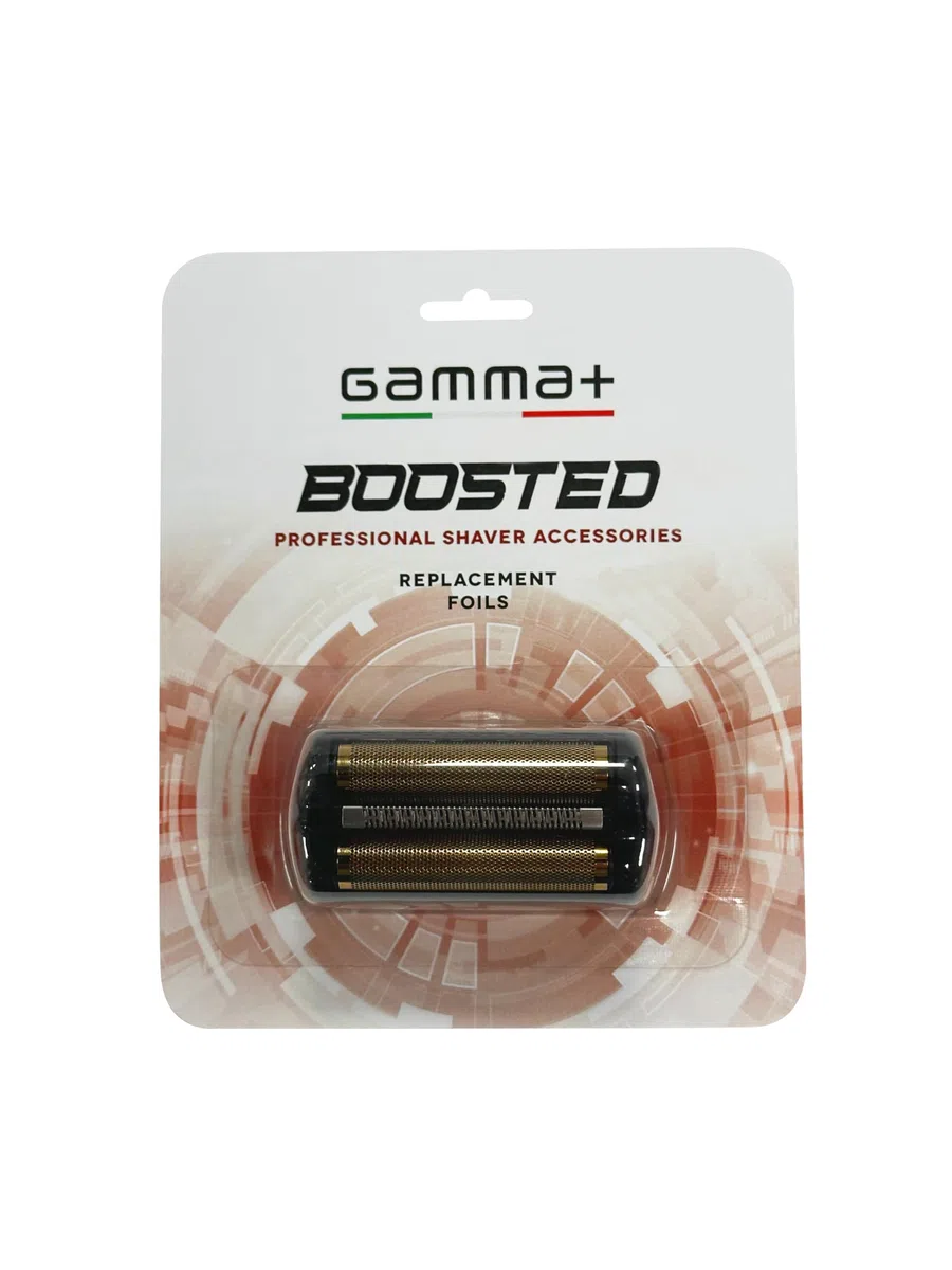 GAMMA+ Testina con 3 Lame, Testina di Ricambio compatibile con Rasoio Elettrico GAMMA+ Boosted, Accessorio Originale Nero