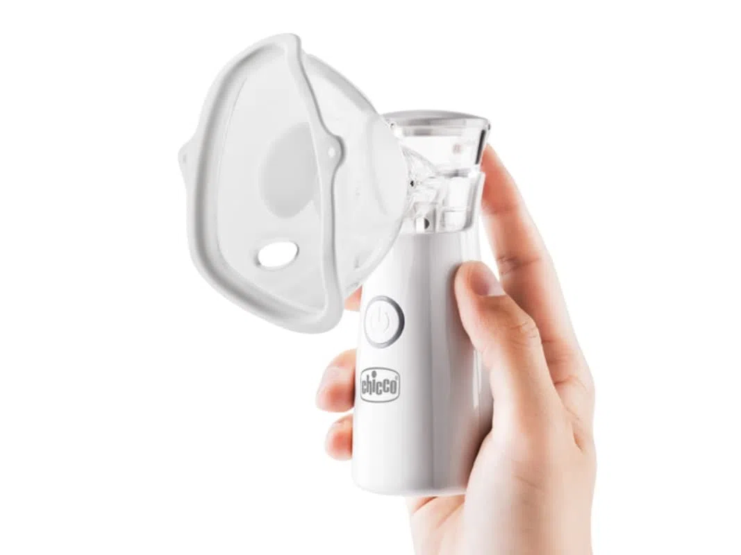 Chicco Aerosol Micro Air Mesh - Nebulizzatore Tascabile, Silenzioso e Ultra Compatto, Ideale per Viaggi e Uso Domestico, Tecnologia Mesh per Massima Efficacia, Portatile e Pratico