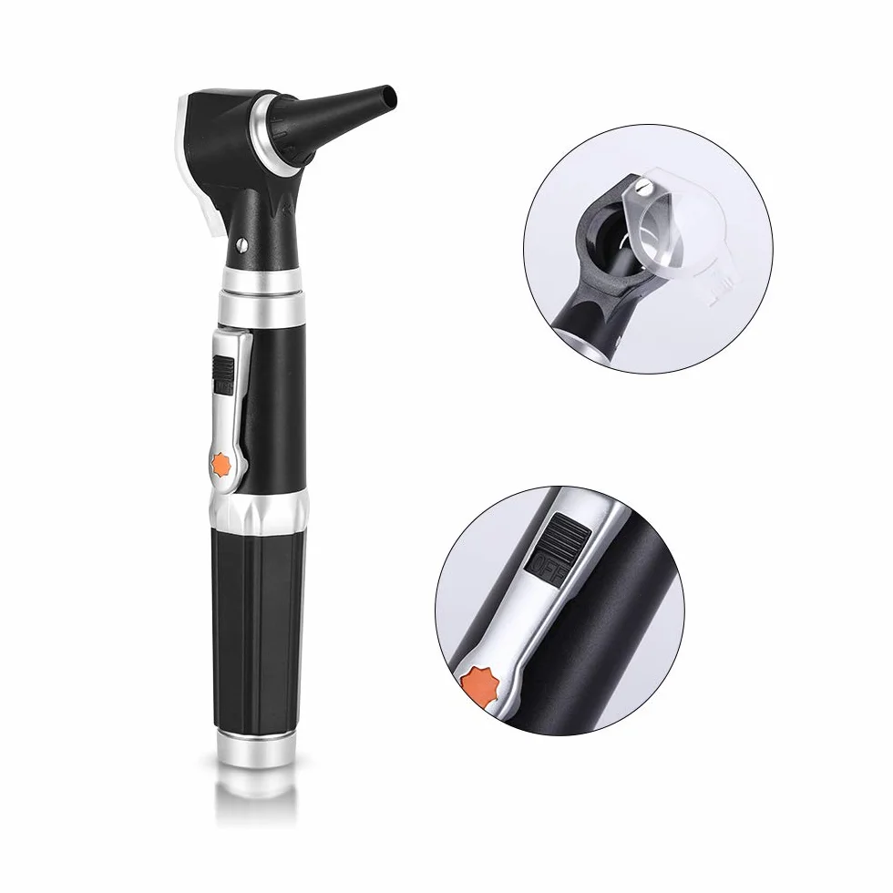 Mini otoscopio, Bysameyee Ingrandimento Otoscopio diagnostico con illuminazione a LED diretta, strumento per l'orecchio sano per i medici Infermieri Adulti Bambini Baby Elder Animali