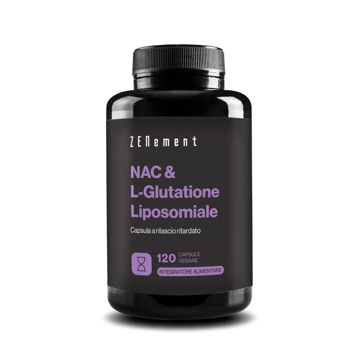 NAC con L-Glutatione Liposomiale - Formula Avanzata con N-Acetilcisteina e Glutatione ad Alta Assorbimento - Capsule Vegane a Rilascio Ritardato, Senza Additivi - 120 Capsule, 4 Mesi - Zenement