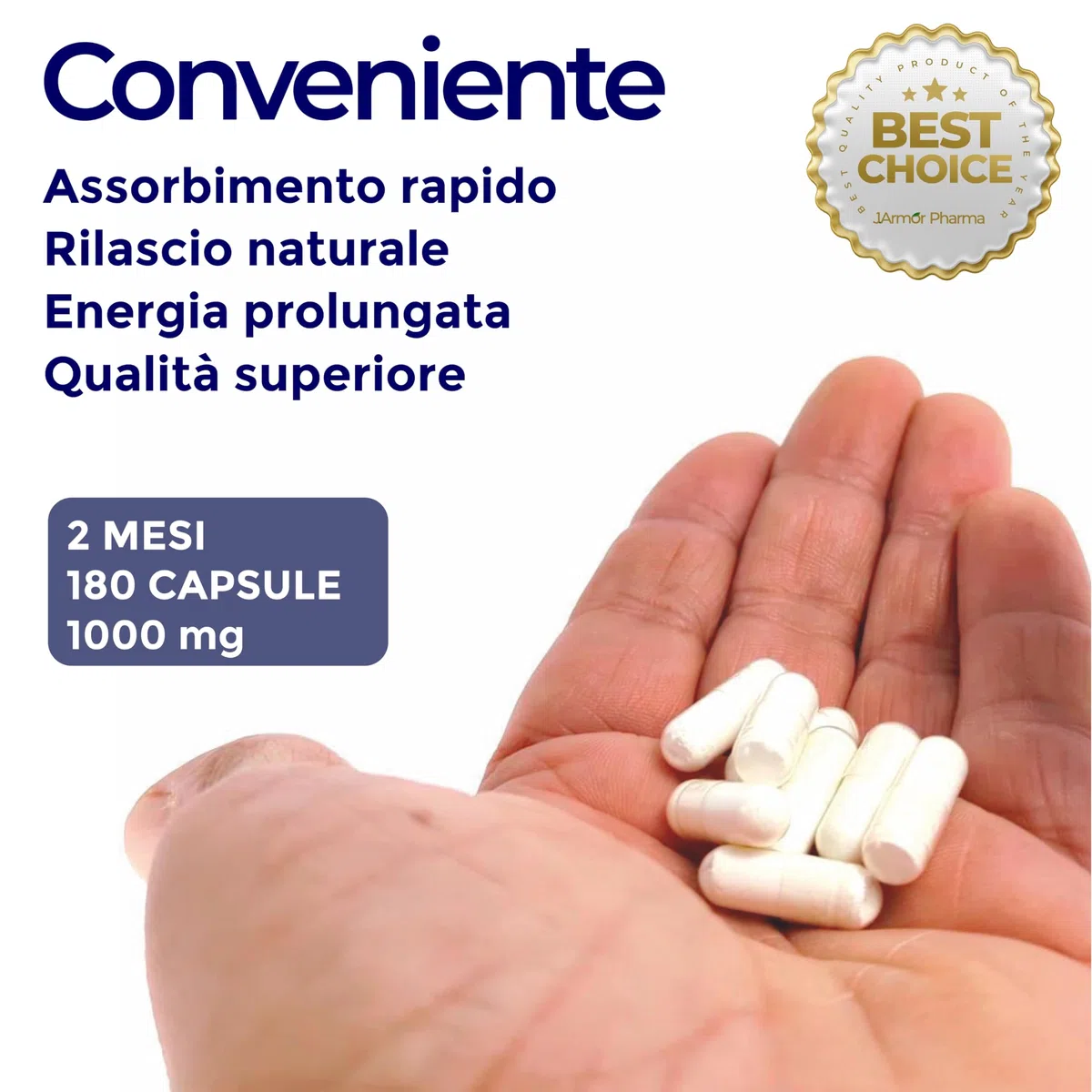 Citrullina Malato Integratore – 180 Capsule Vegane, 1000mg per Capsula (3000mg per Dose) – Pre-Workout Potente per Energia e Performance – Booster di Ossido Nitrico per Uomo e Donna