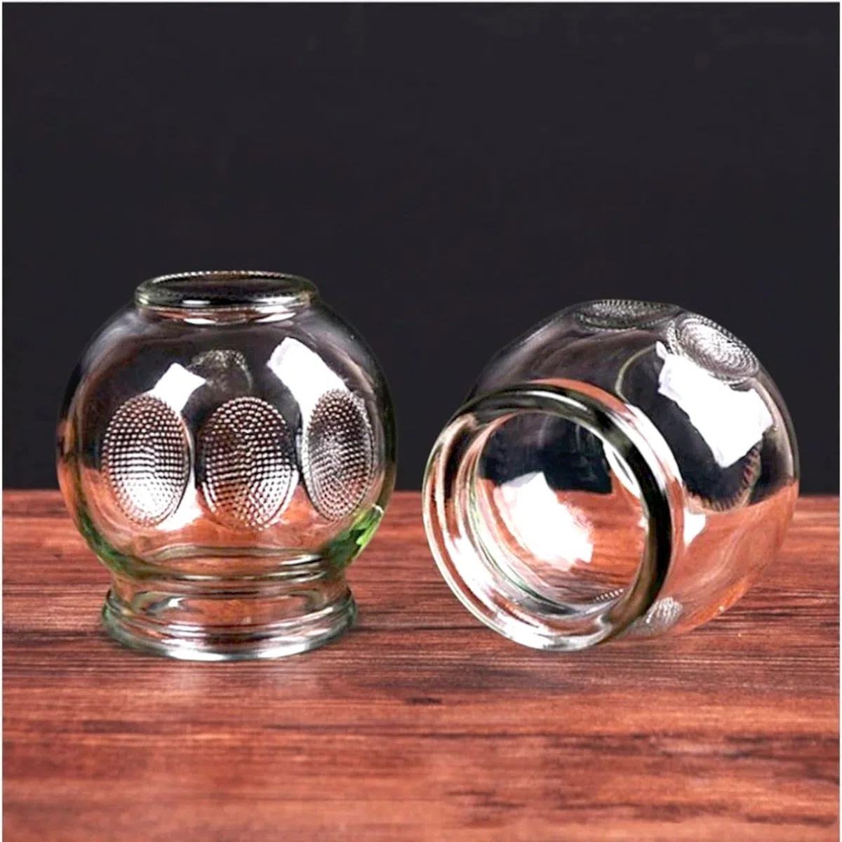 Set di coppette in vetro, coppette per il fuoco, massaggio sottovuoto per il rilassamento muscolare e il sollievo dal dolore, coppettazione Hijama Hacamat, terapia, Cupping Banki (12 pezzi, 4,5 cm)