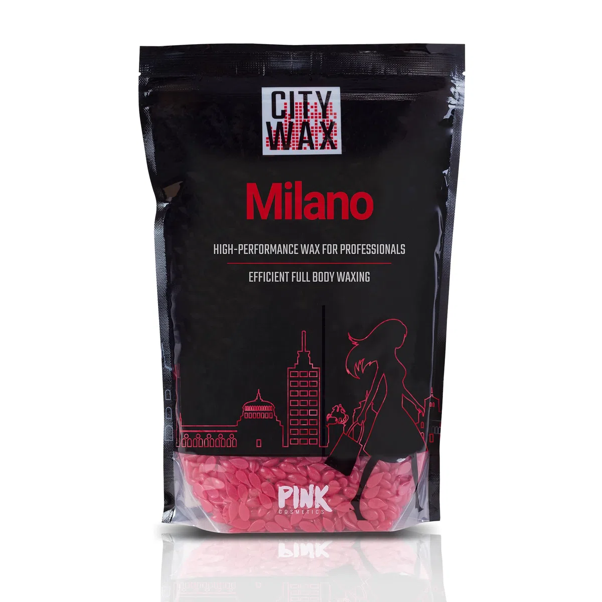 MILANO CITY WAX – Perle depilatorie 1 kg, formula professionale a bassa temperatura, hard wax senza strisce, ideale per ceretta brasiliana