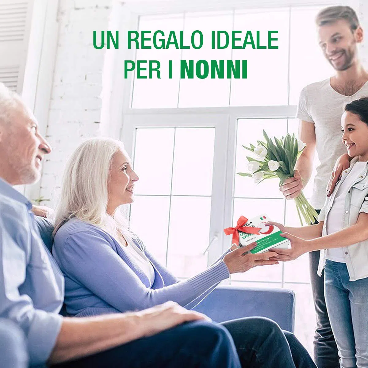 Orologio parlante Voce Italiana per Anziani, Malati di Alzheimer, Ipovedenti o Non vedenti - Idea Regalo per Nonni e Genitori - Sveglia Senior