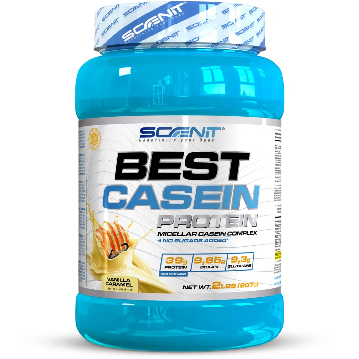 Best Casein Protein - Caseina Micellare - Caseina Micellare Pura - Caseina in polvere - Proteine caseina - Caseine Proteine (907 g, Caramello vaniglia)