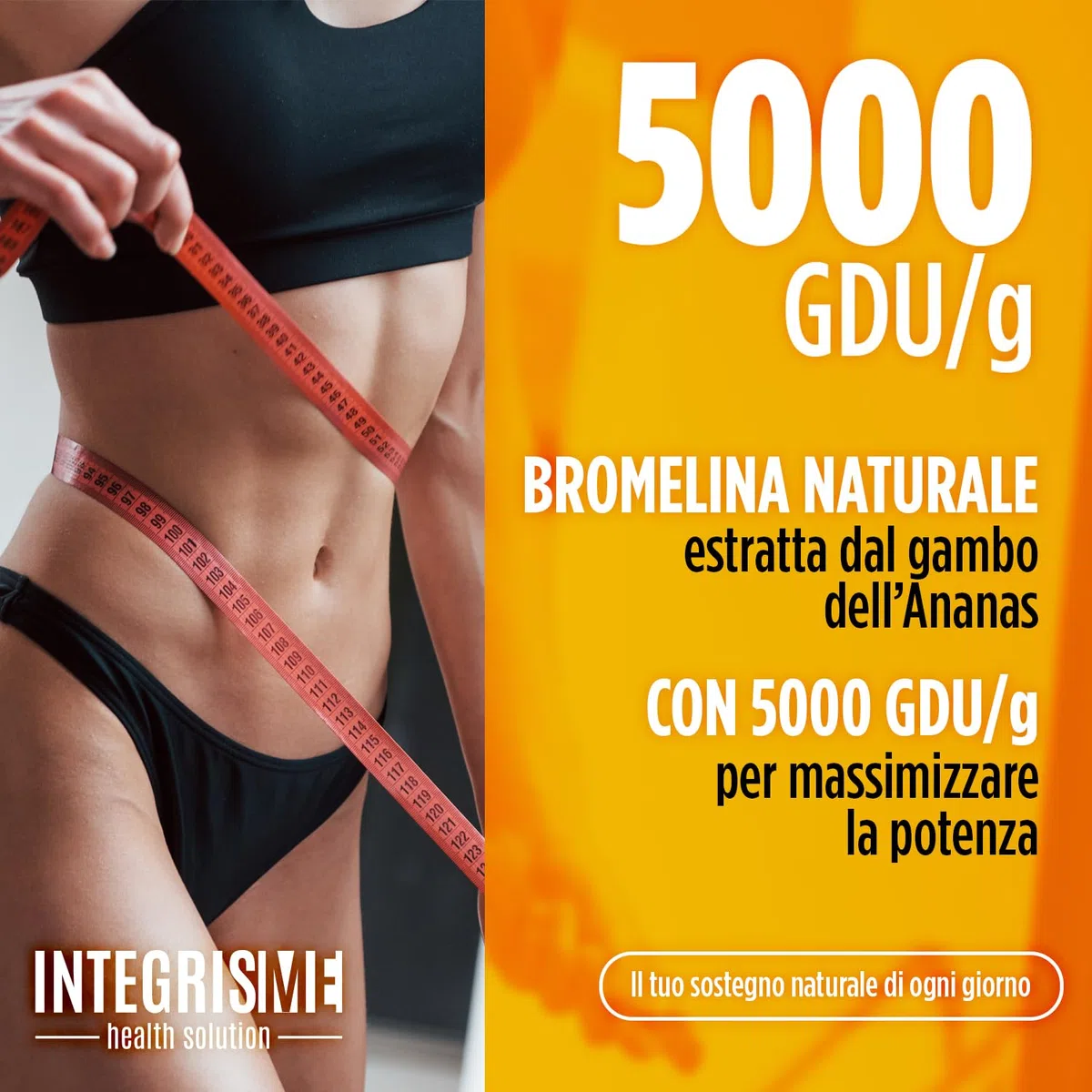 Bromelina Purissima Extra Forte 5000 GDU/g Gastroprotetta, 120 compresse - INTEGRISME