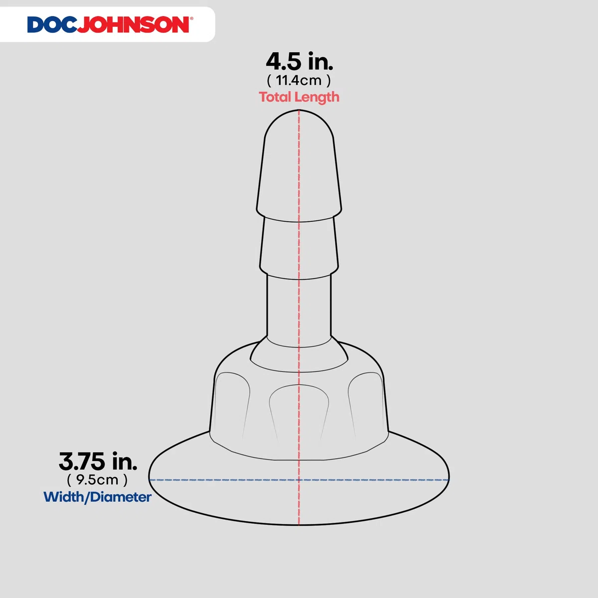 Doc Johnson 86754 Swivel Suction Cup Plug 360