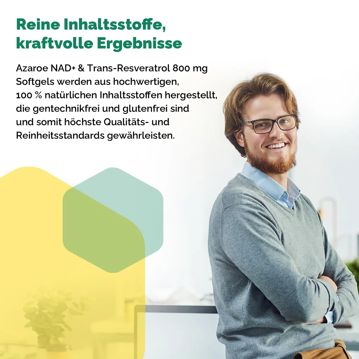 Liposomiale NAD+ e Trans-Resveratrolo Softgels da 800 mg, alternativa all'NMN più efficiente dell'NMN, assorbimento elevato, integratore NAD+ effettivo (60 Softgels (Pack of 1))