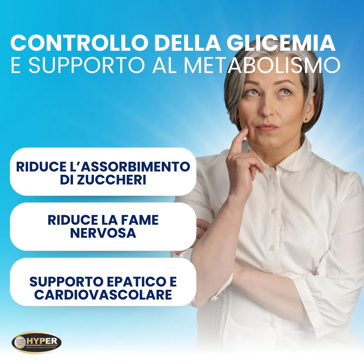 Hyper Glicem Control Berberis 60 Cpr - Integratori per Glicemia con Berberina, Gymnema, Cannella, Acido Alfa Lipoico e Cromo Picolinato - Metabolismo dei Carboidrati - Made in Italy