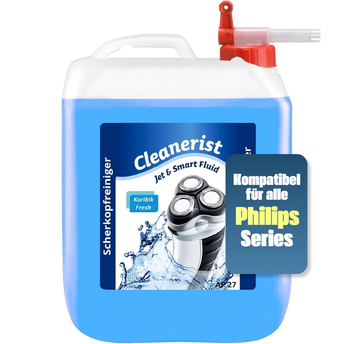 5 L Cleanerist Jet & Smart Fluid Liquido di pulizia compatibile con rasoio Philips con rubinetto