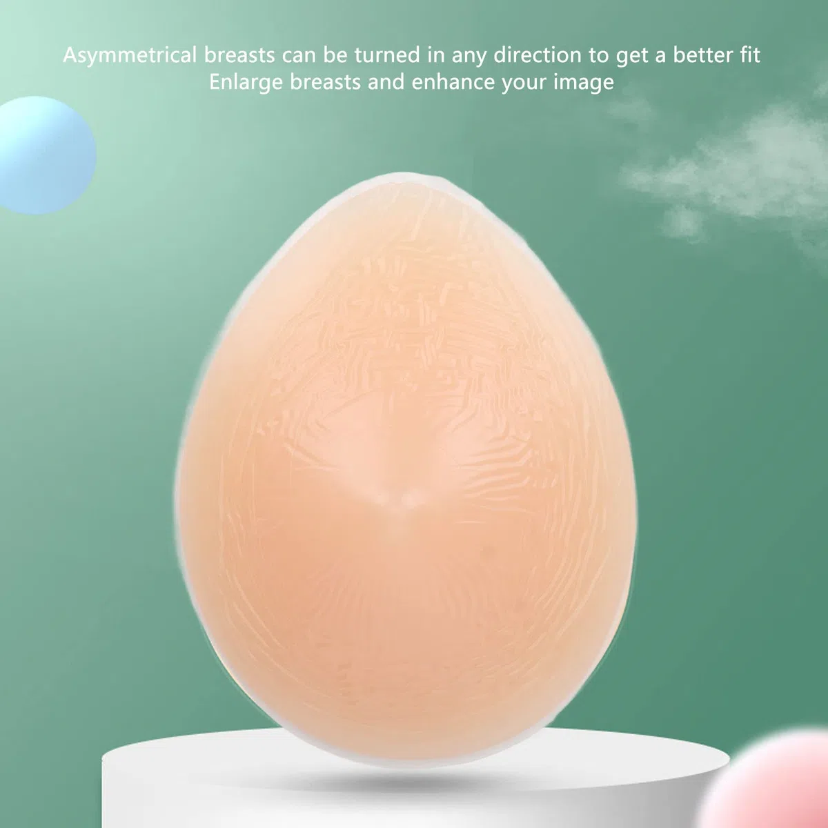 Seni in Silicone, Reggiseno Protesico per Mastectomia Stringere la Pratica della Menzogna Simulazione, Protesi Mammaria in Silicone per Mastectomia Protesi Crossdress Autoadesiva (250 g)