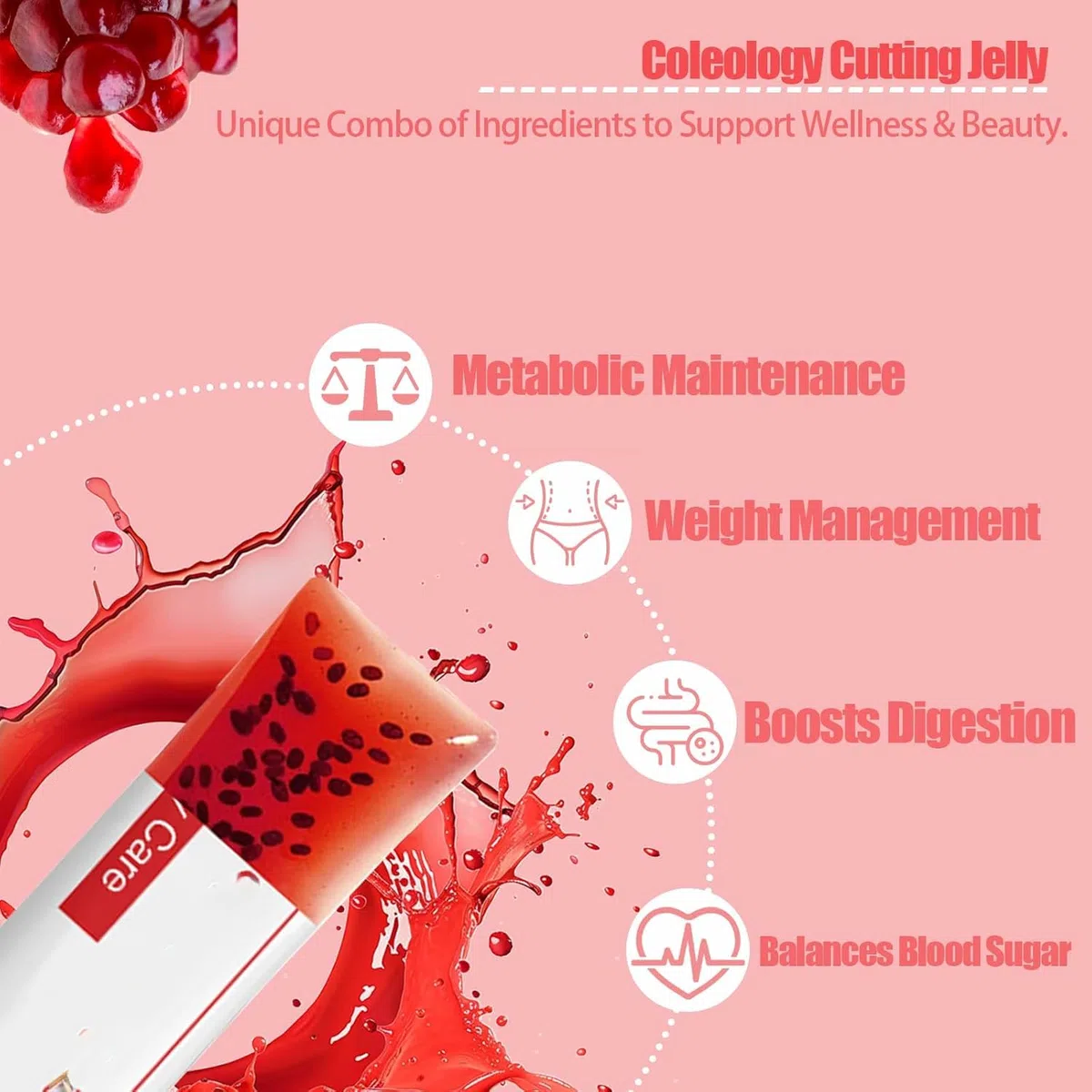Dimagrante con 1200 mg di Garcinia Cambogia, semi di Chia, estratto di collagene di melograno in stick combinato,1pc
