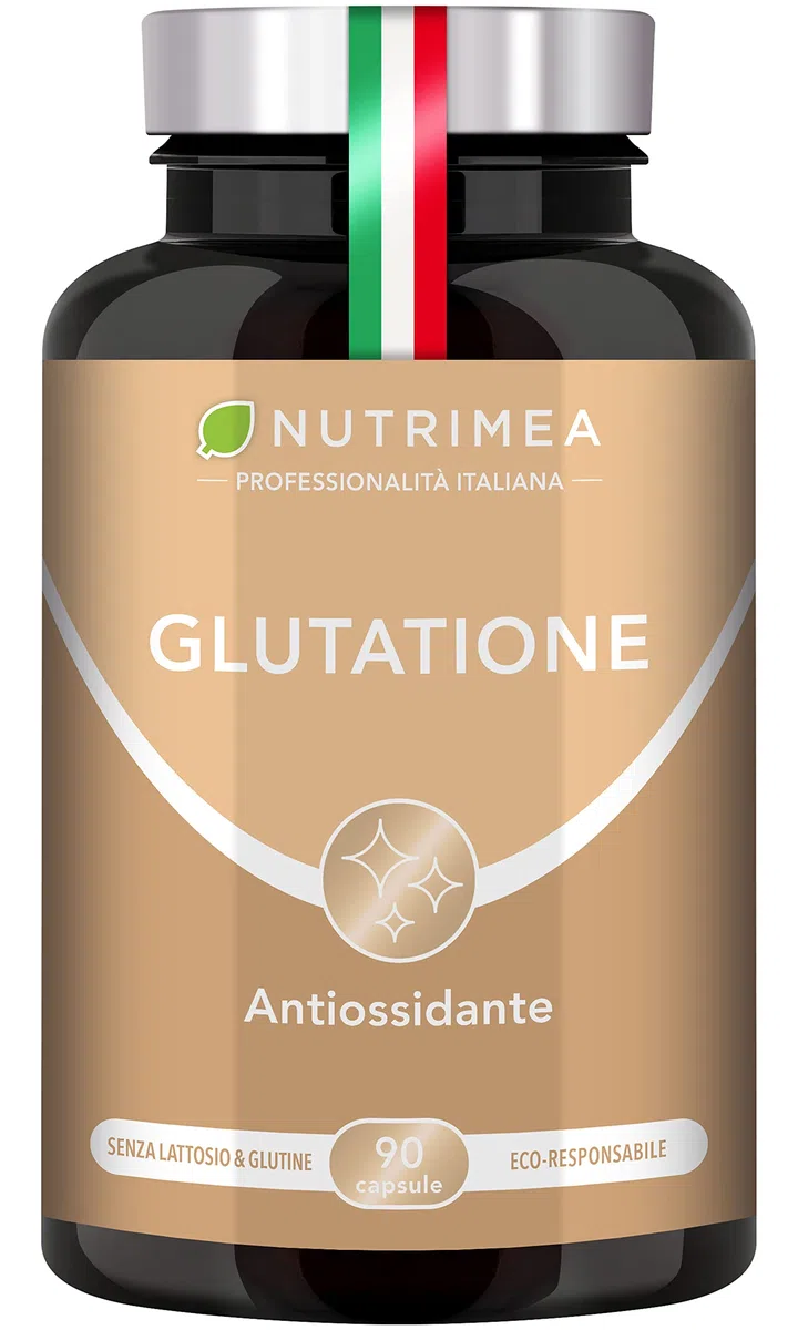 Glutatione Ridotto | Formula Completa con Vitamina C, Selenio, NAC, | Antiossidante e Disintossicante | Contrasta I Radicali Liberi | Migliora la Pelle | 90 capsule