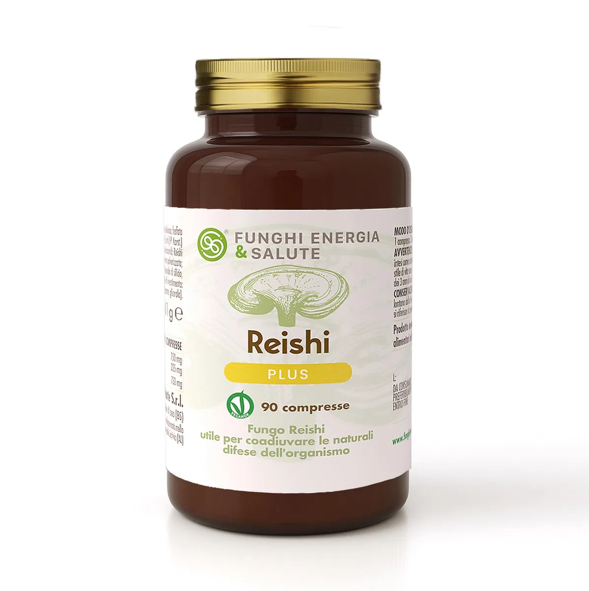Reishi Plus, Integratore Alimentare con Reishi (Ganoderma Lucidum), 90 Compresse. Sostiene Difese Immunitarie, Circolazione, Equilibrio Ormonale e Pelle, Antiossidante