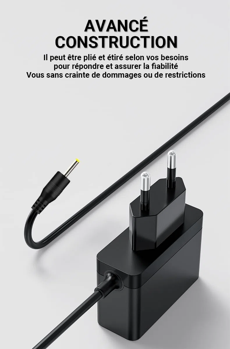 2,3 V Caricabatterie per tosaerba compatibile con Braun MGK3010 / MGK3020 / MGK3021 / MGK3210 / BT3000 / BT3020 - Cavo di alimentazione di ricambio per rasoio tipo 5511/5513/5516