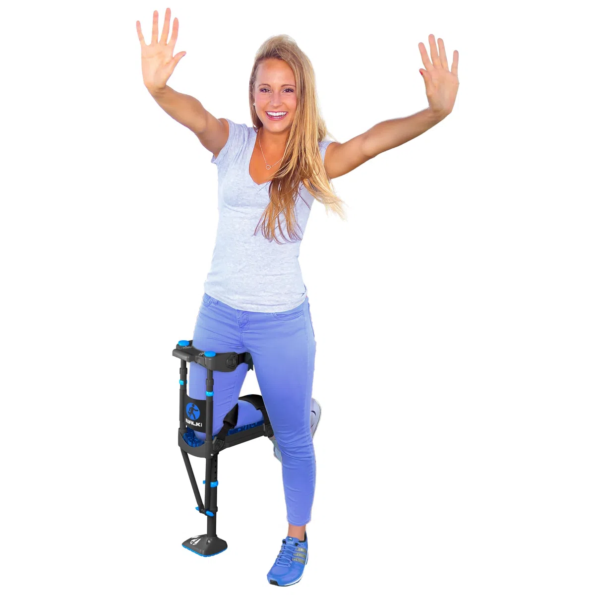 iWALKFree 3.0 Stampella a mani libere - Stampella al ginocchio senza dolore - Alternativa alle stampelle