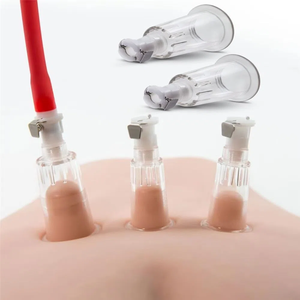 Set di Aspiratori per Capezzoli e Clitoride con Pompa a Vuoto – Sex Toy SM per Donne e Coppie