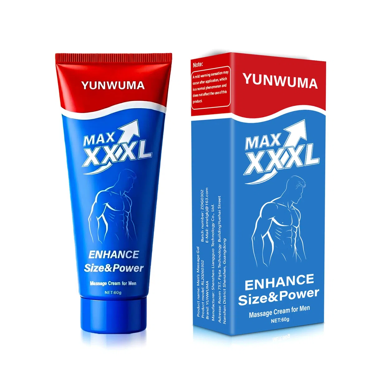 Crema per l'ingrandimento del pene maschile Estensione Massaggio Crema per la crescita Aumento delle parti private Più grande Più spesso Più lungo per maschio 60g