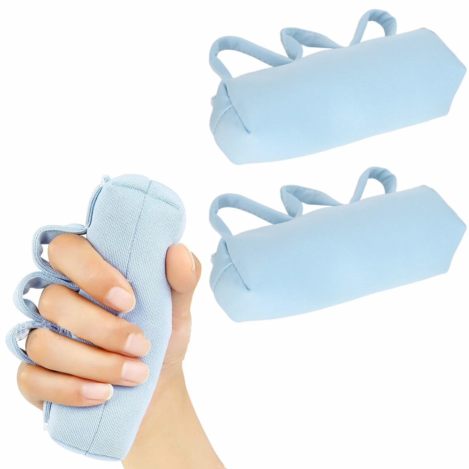 2 Pezzi Palm Protectors, Mano Contracture Ortesi, Palm dito splitter, Soft Palm Cuscini per Finger contratture prevenzione, Fit mano destra o sinistra, Cuscinetto separatore per dita