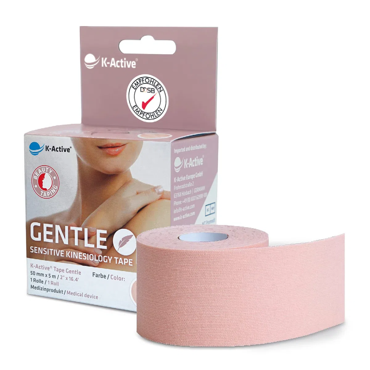 K-Active Tape Gentle | Tape kinesiologico delicato sulla pelle