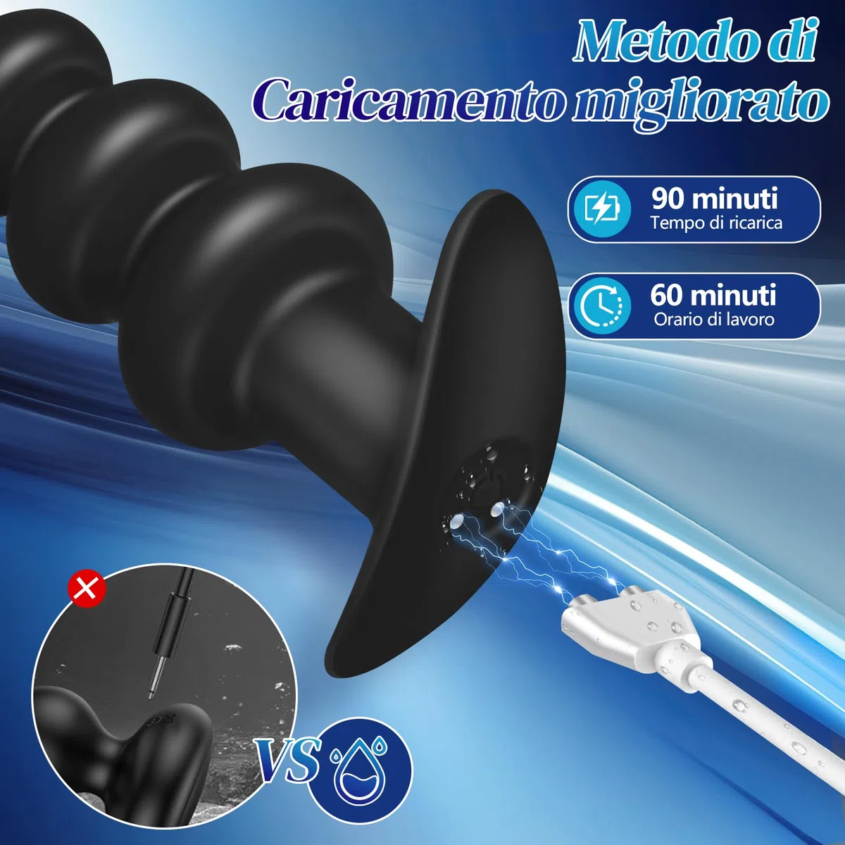 Plug Anale-Dilatatore Donna- Plug Anale Vibratoreper Donna Professionale Telecomando, Sex Toys Anali Dildo con 10 Modalità di Vibrazione Sextoysdonna Massaggiatore Prostatico Uomo