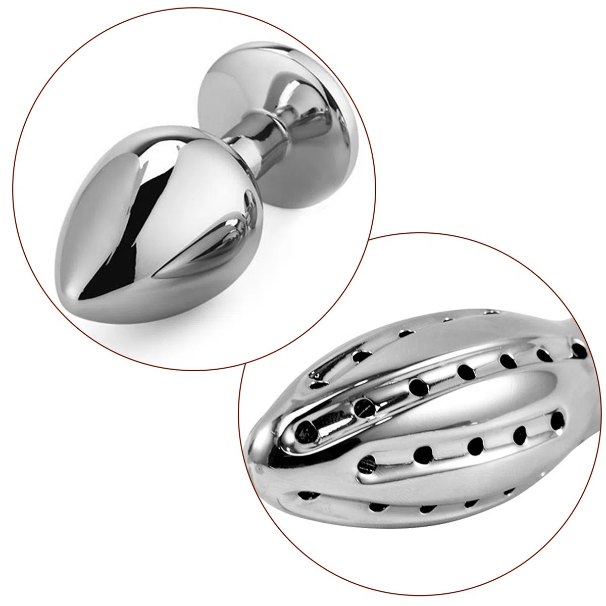 BDSMJOY Doccia clistere in Acciaio inossidabile, clistere per doccia per doccino anale, Plug Anale Sex toys Butt Plug Sexytoysys Donne Uomo (B)