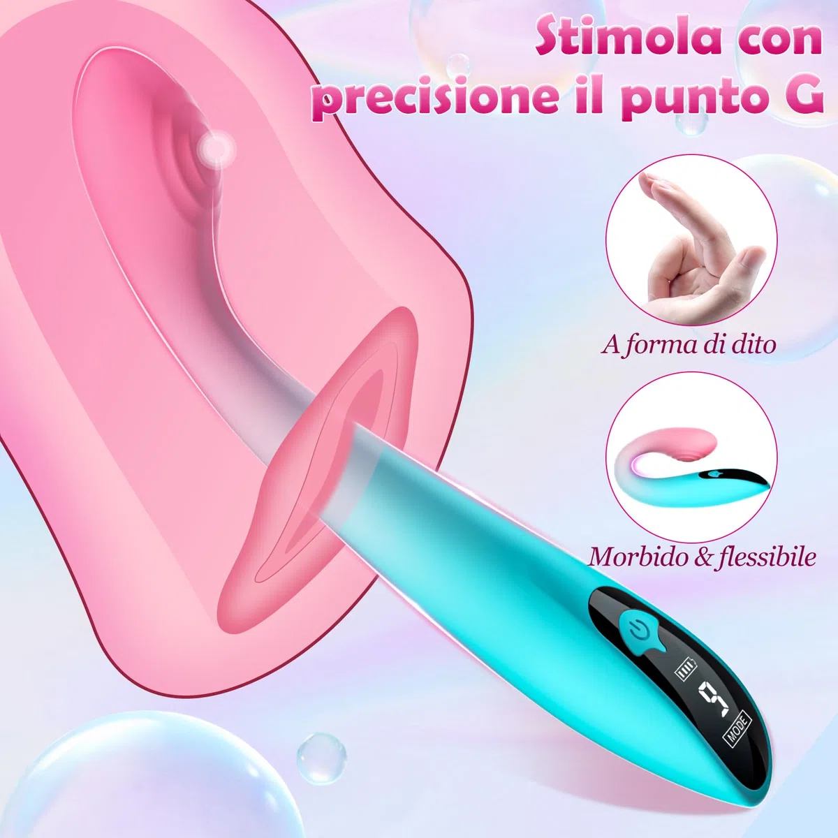 Vibratore Femminile Sex Toýs - Dildo vibrante per donne e coppie, set di giocattoli erotici maschili Gay Liver Gate Plug con 9 modelli di vibrazione, stimolatore del clitoride e del punto G