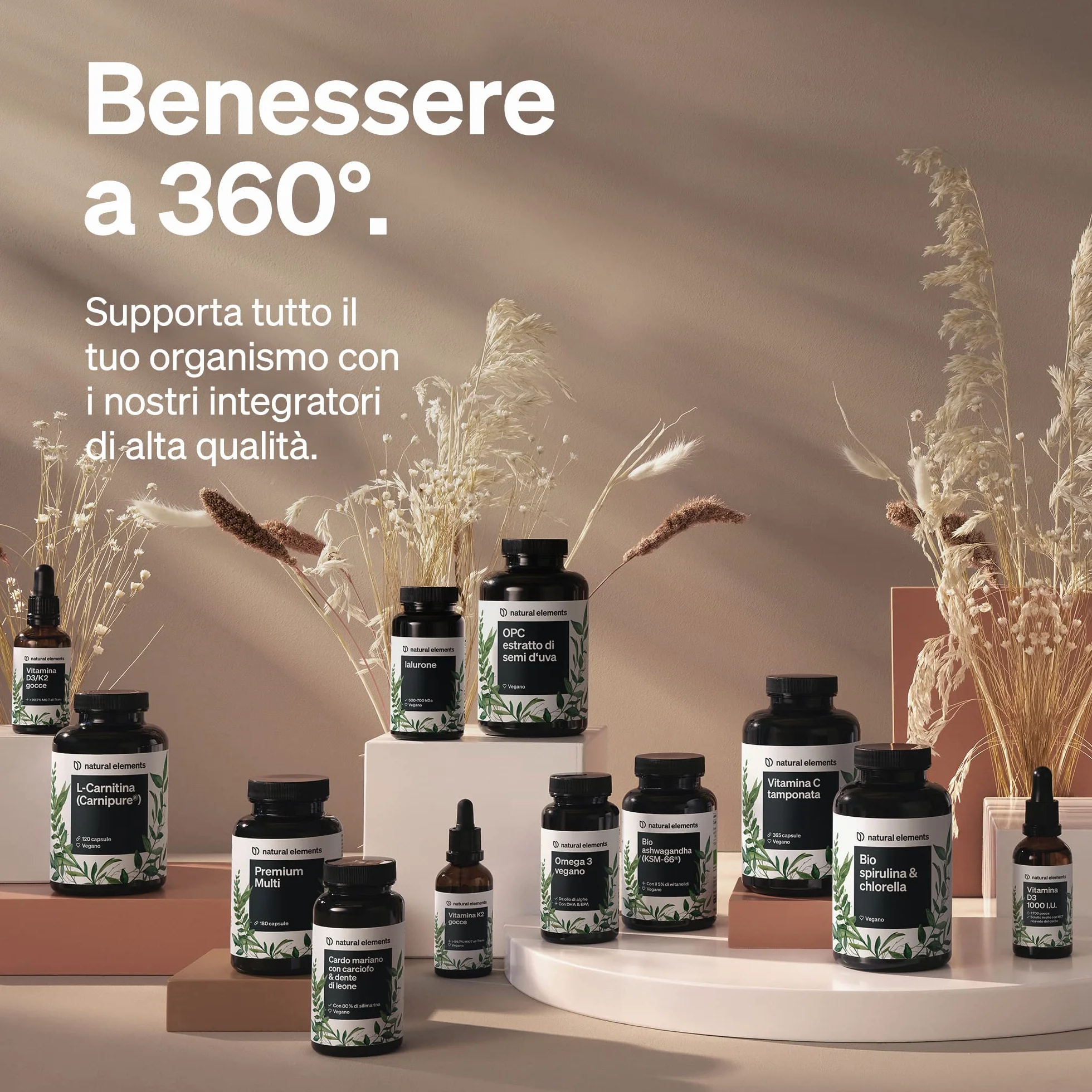 Multivitaminico – 365 compresse vegane – scorta annuale – preziose vitamine A-Z, vitamina K1 e K2 – senza additivi inutili – prodotto e testato in laboratorio in Germania