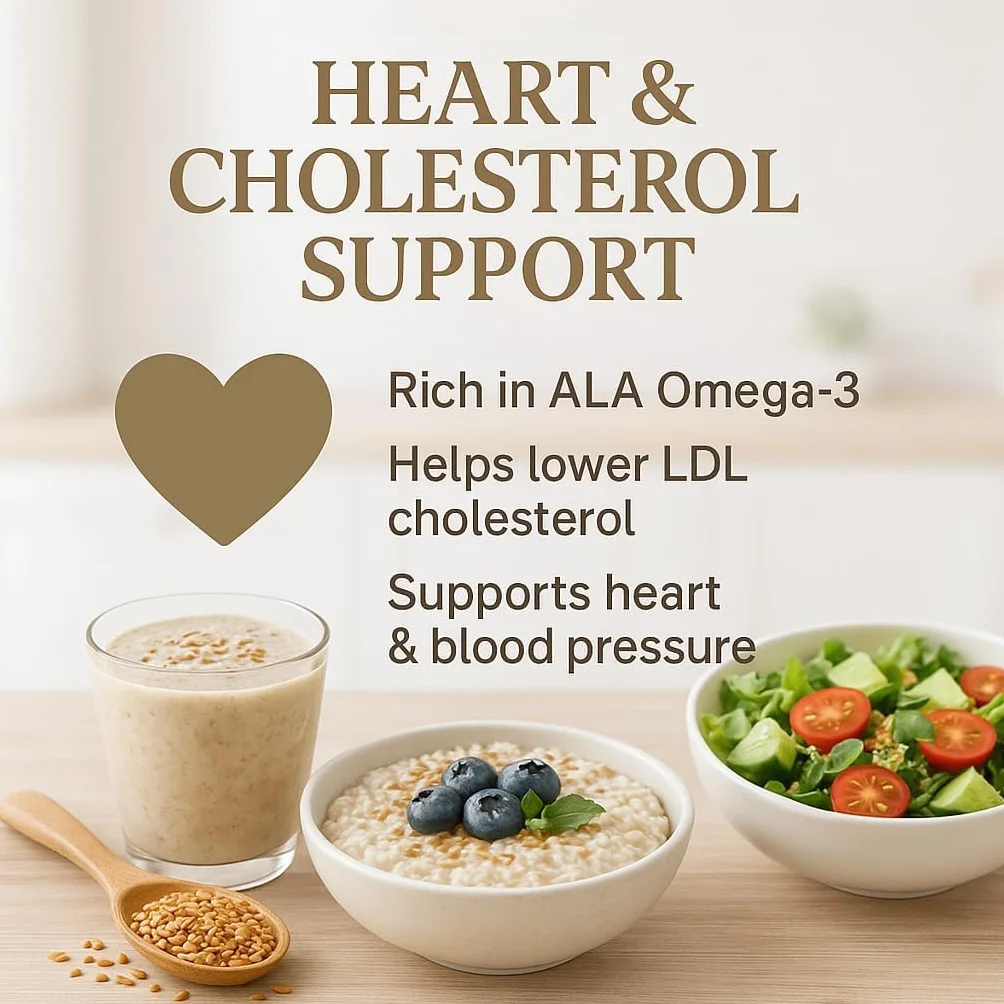 GiDeli Semi di lino dorati 5 kg Semi grezzi interi Omega-3 e fibre, ideali per frullati, cereali, cottura e insalate (5000 g)