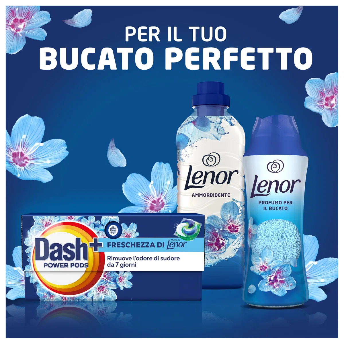 Dash Power Pods Detersivo Lavatrice In Capsule, 105 Lavaggi(3x35), Freschezza Di Lenor, Risveglio Primaverile, rimuove addirittura gli odori di sudore vecchi di 7 giorni, per una pulizia impeccabile