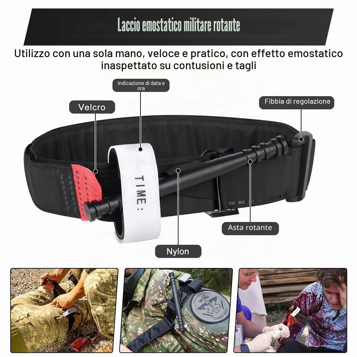 Kit di Pronto Soccorso Militare, 46PCS Borsa di Pronto Soccorso, Kit di Primo Soccorso per Esterni, Trauma First Aid Kit per auto, Casa, Viaggi, Campeggio all'aperto, Escursionismo