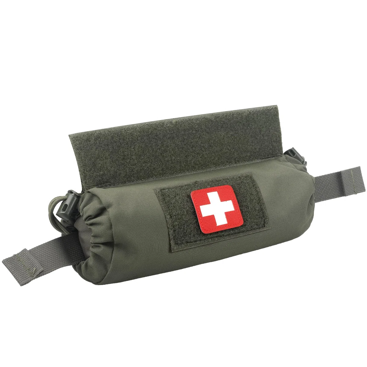 WYNEX EMT IFAK - Borsa tattica di primo soccorso, trauma medico, arrotolabile, borsa per il trasporto addominale con gancio N-Loop per gilet toracico