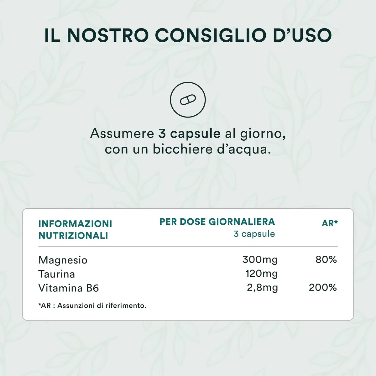 NOVOMA Magnesio Completo, Magnesio Bisglicinato Con Taurina e Vitamina B6, Dosaggio Potente & Alta Biodisponibilità, Contro lo Stress e la Stanchezza, 120 capsule Vegane