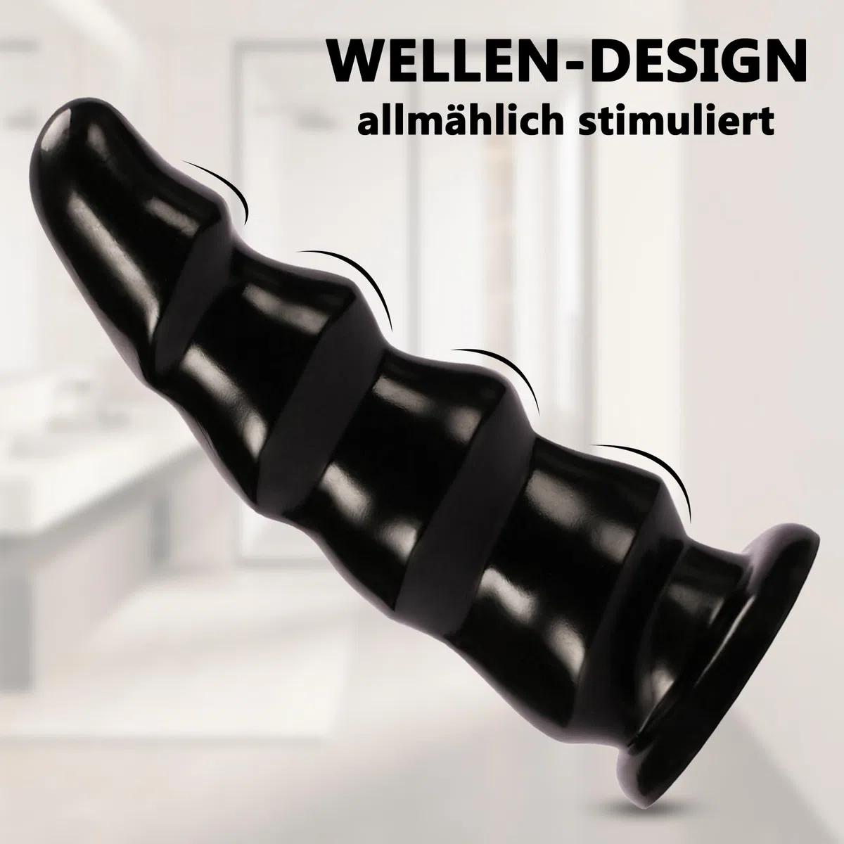 BDSMAGE Grande Dildo Anale Perle anali con Ventosa, Giocattolo Sessuale Dilatatore Anale per Donne e Uomini, Masturbatore Sex Toy Butt Plug giocattoli anali (L)