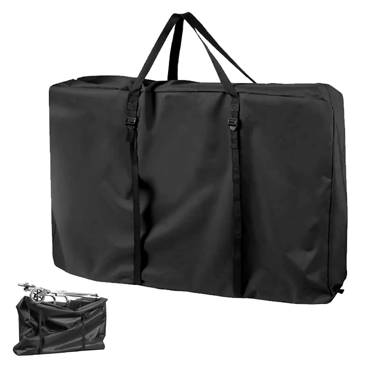 Borsa per il trasporto per sedia a rotelle, 600D per deambulatore, 110 x 74 x 28 cm, grande borsa per il trasporto per deambulatore, walker e sedie da trasporto, borsa da snowboard e scooter