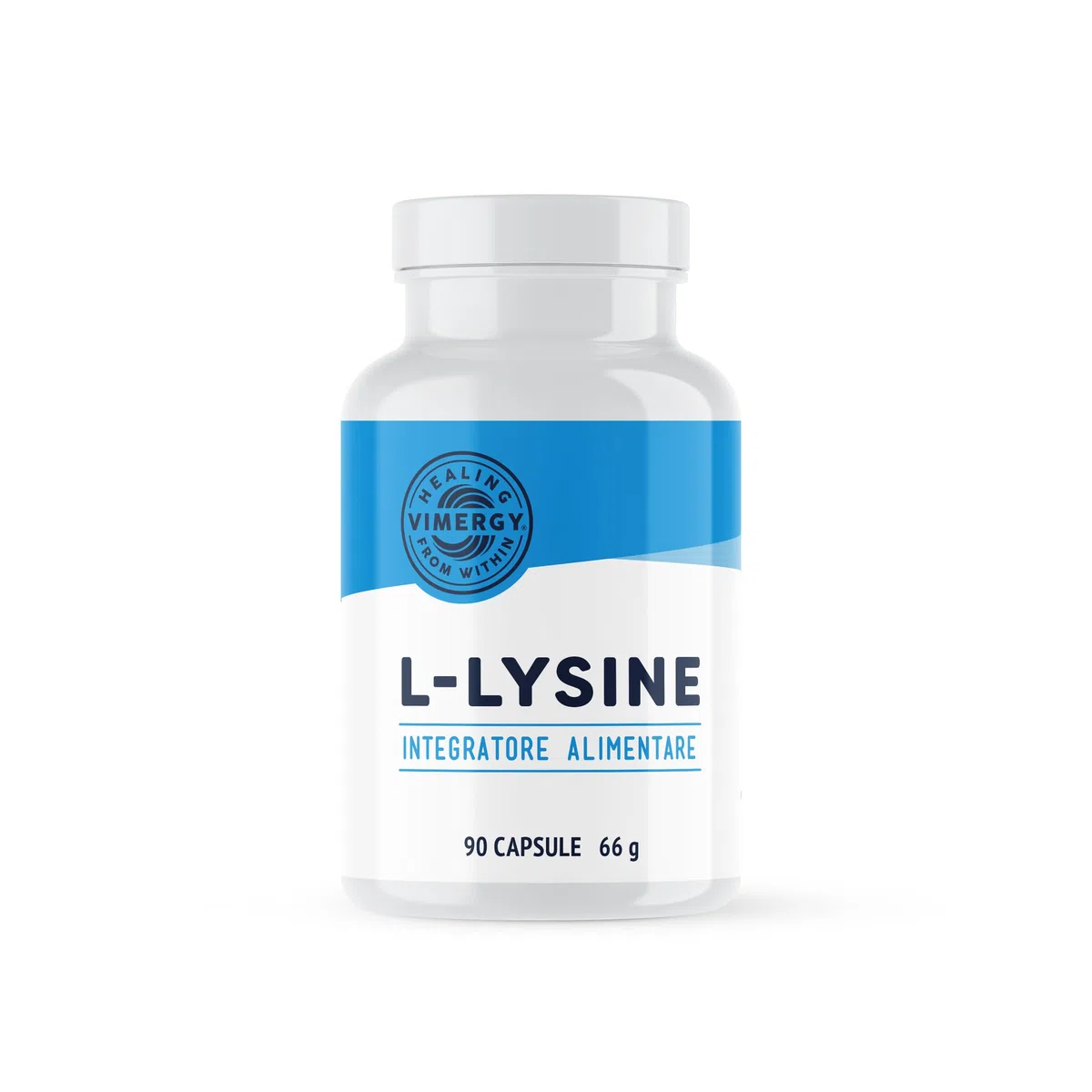 Vimergy L-Lysine 500 mg L-Lisina in Capsule, 90 Dosi – Amminoacido Essenziale – Capsula Vegana Senza Gelificanti - Senza OGM, Senza Glutine, Senza Gelatina, Kosher