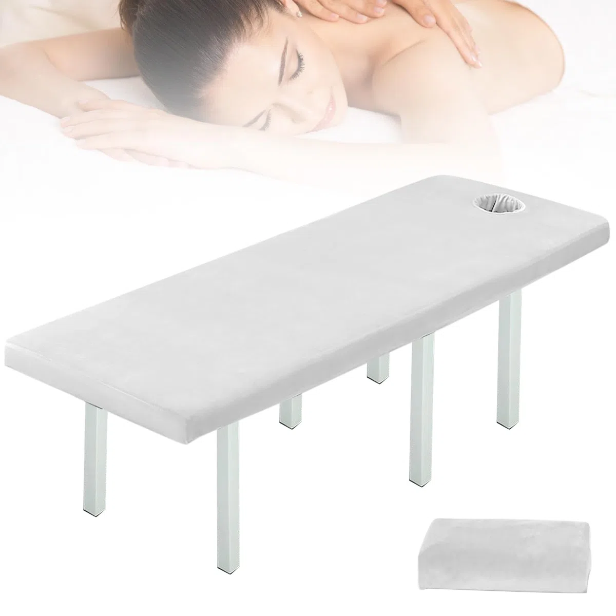 Rivestimento per Lettini da Massaggio: 80 x 190 cm, Resistente all'Olio, Lavabile con Foro, per Tavoli da Massaggio, Terme, Panchine Terapeutiche