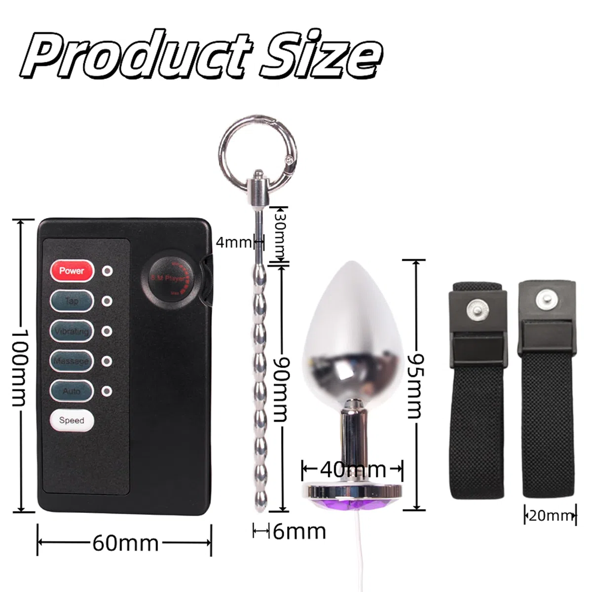 Set di Elettrostimolazione, Dilatatore Elettrico, Plug Uretrale con Scosse Elettriche e Plug Anale, Anello Penis Massaggiante con Masturbatore, Giocattoli Sessuali Fetish per Donne e Uomini