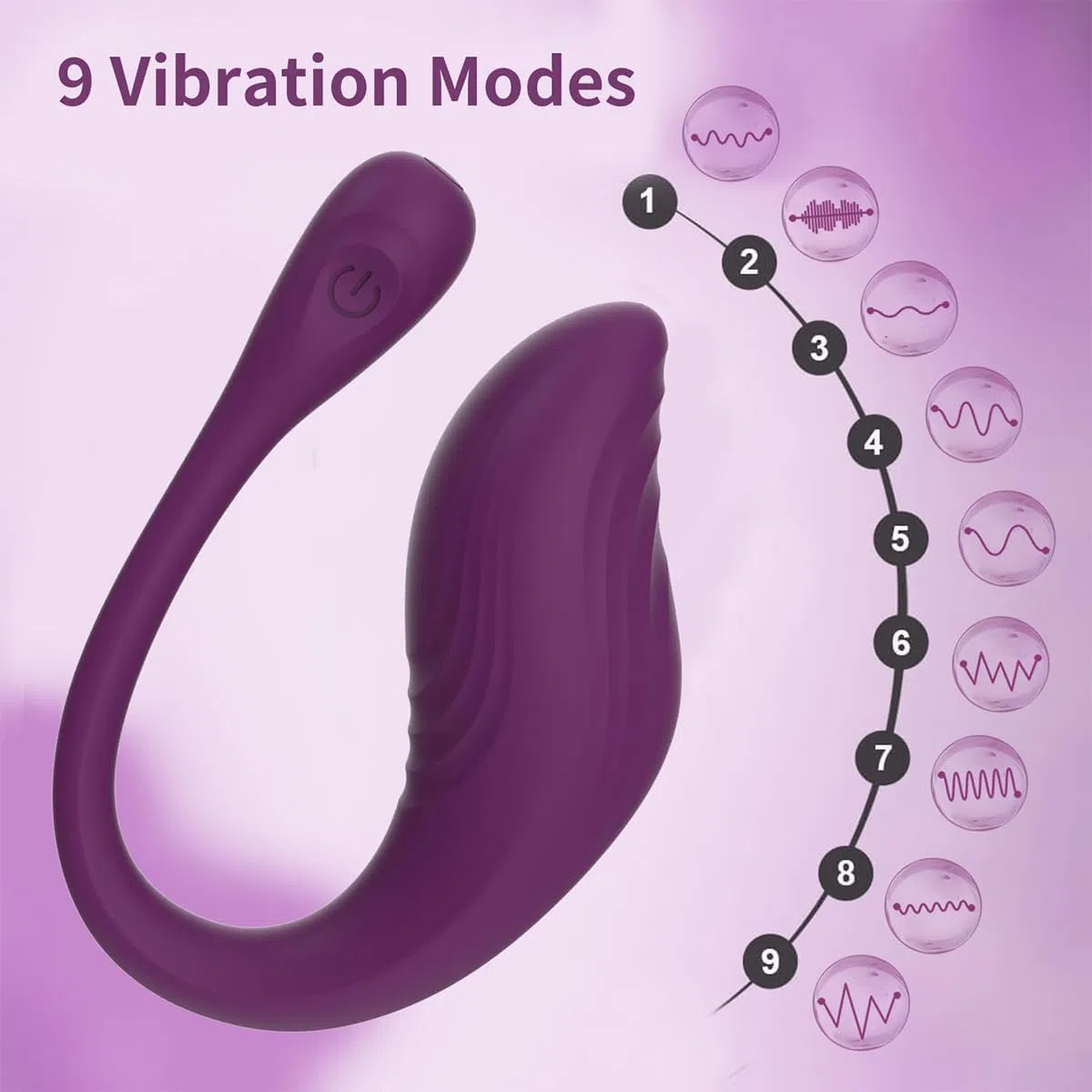 Palla per Allenamento del Pavimento pelvico Femminile Set per Allenamento Intelligente dei Muscoli del Pavimento pelvico con Controllo Tramite App e Telecomando Viola