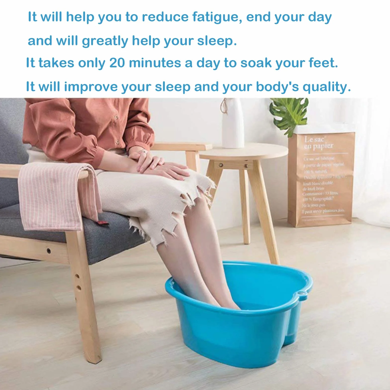 Grande vasca per Pediluvio Plastica Vaschetta Pedicure,per Pedicure Disintossicazione e Massaggio,perfetta per Immergere i Piedi,Può essere Messo a Bagno (Black)