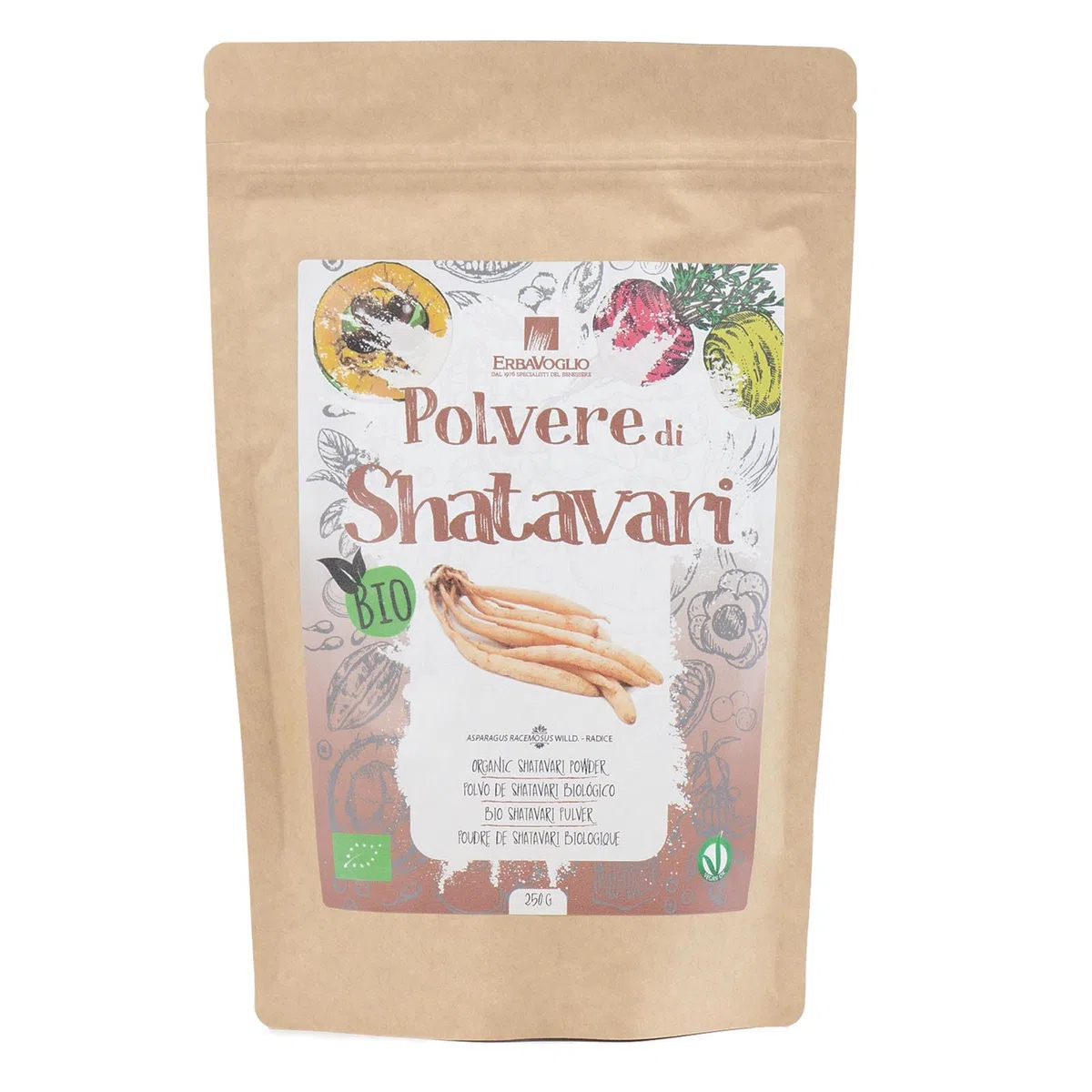Erbavoglio Polvere di Shatavari - 250 gr, 1