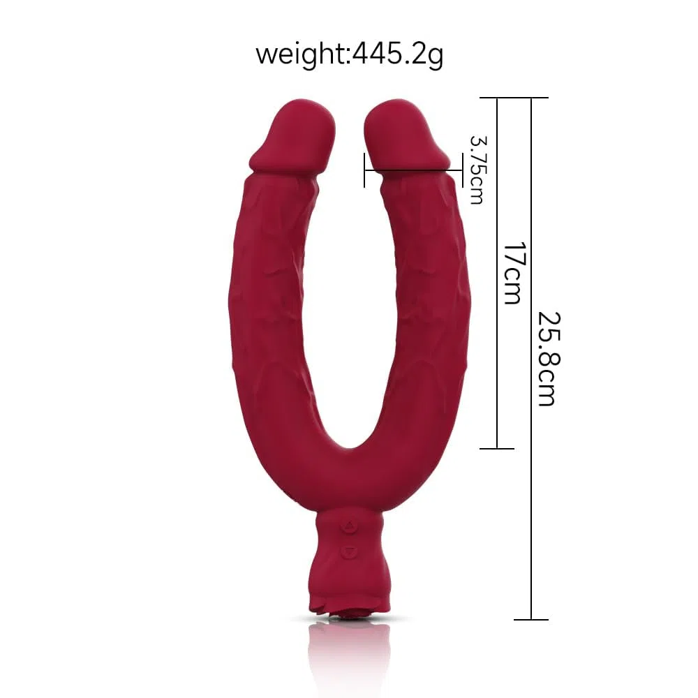 Giocattolo sessuale a forma di U Consolatore per donne e coppie G- e stimolatore del clitorio anale con 10 modalità oftion ideale per l'uso da solo o in coppia
