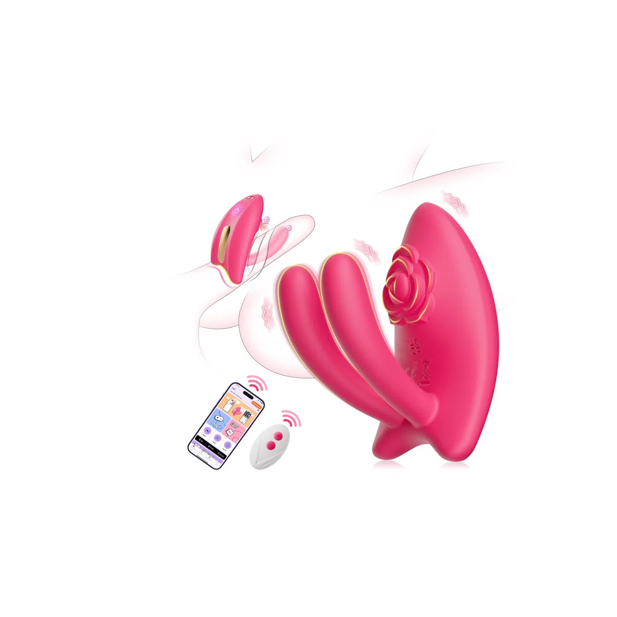 Vibratore per Donna Sex Toys Coppia,Vibratore per Donna professionale con APP Telecomando con 9 Modalità di Vibrazione, Vibratori Rabbit Vibratore Clitoride per Giocattolo Intimo per Coppie & Solo Uso