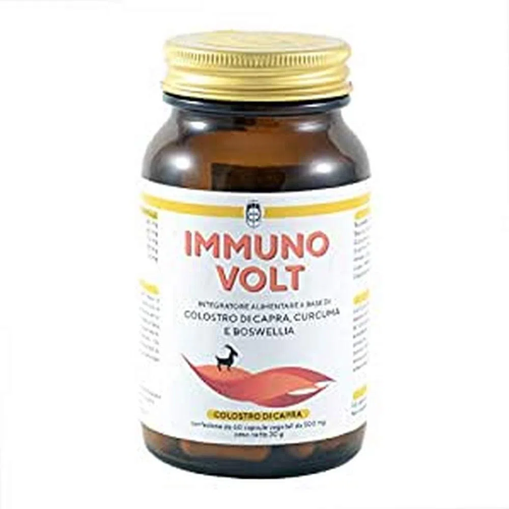 SEB Immuno Volt - Integratore alimentare naturale per il sostegno della funzionalità articolare. A base di Colostro di Capra, Lattoferrina, Curcuma, Boswellia ed enzimi